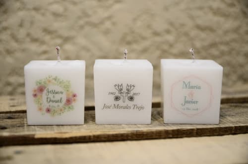 80 Velas Personalizadas Recuerdos Boda Selah