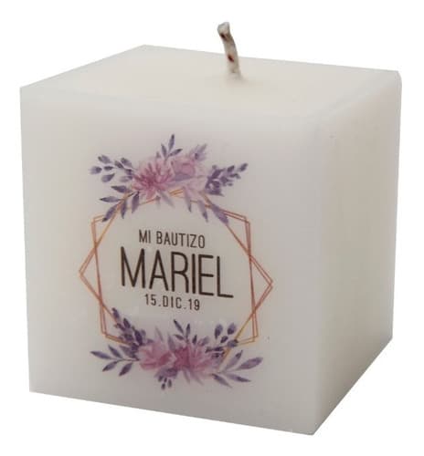 10 Velas Personalizadas Recuerdos Selah