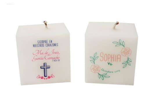 50 Velas Personalizadas Recuerdos Selah