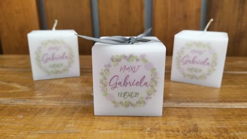 55 Velas Personalizadas Recuerdos Selah